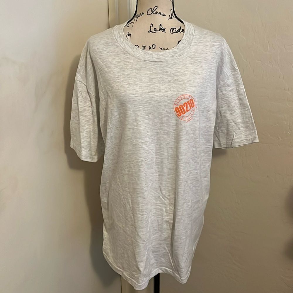 Vintage Beverly Hills 90210 90’s Show Gray Graphic Shirt Dylan Brenda Brandon
